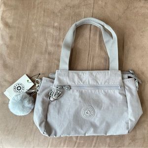 NWT Kipling Satchel with Pom Pom bag charm